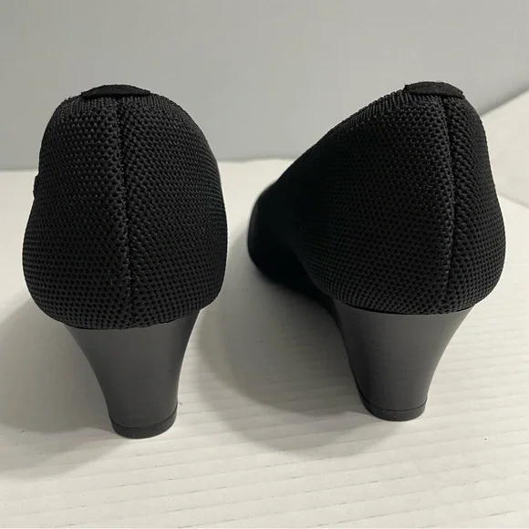 Vivaia Black Pointed Toe Aria Wedge Pro Heels 37.5 - Picture 4 of 12